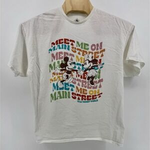 Disney Walt Disney World Meet Me On Main Street T-Shirt 100% Cotton Size 2XL